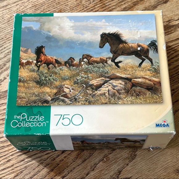 Wild Horse Mustang Jigsaw Puzzle The Distant Thunder Horse 2008 - Picture 3 of 11